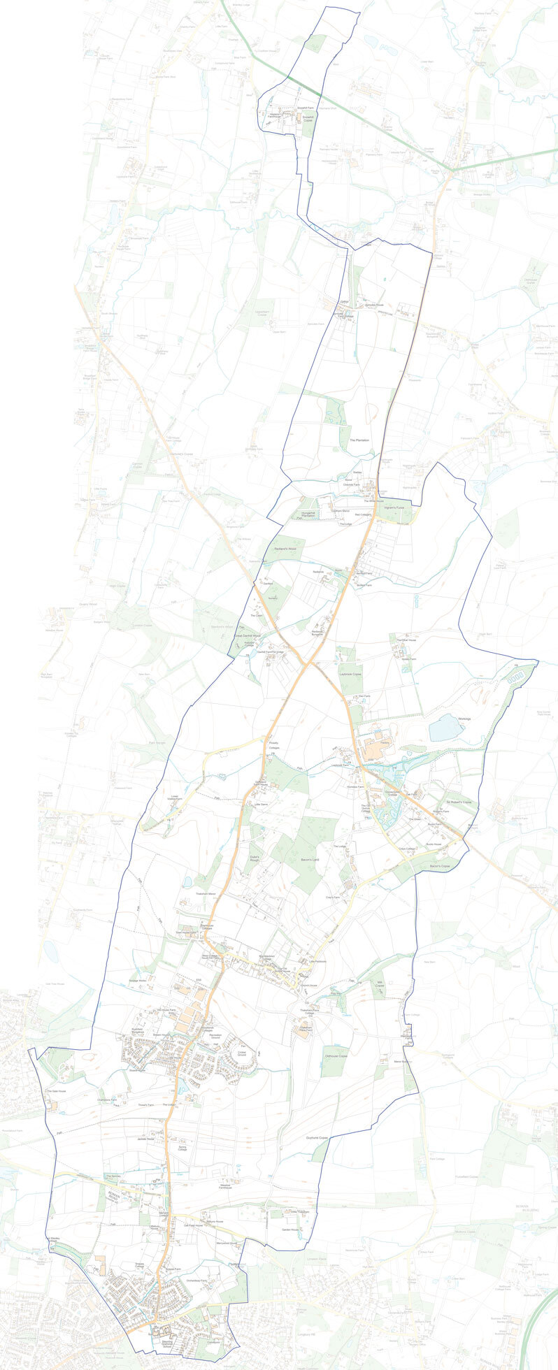 Map of Thakeham parish